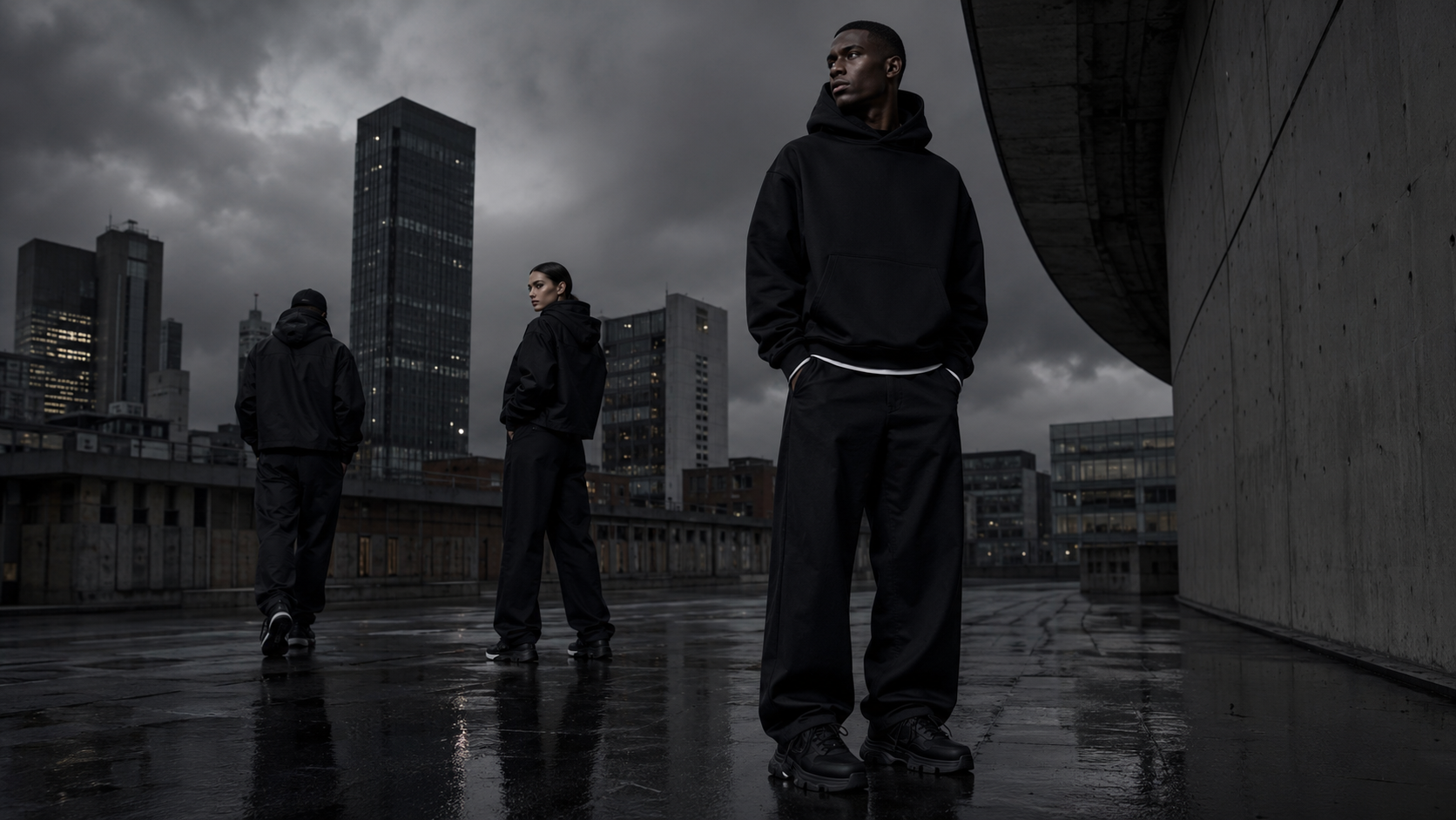 NOIRIX dark streetwear campaign in Manchester